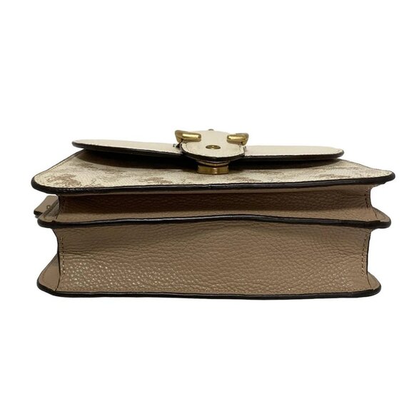 Auth COACH - 4603 Cream Pink Beige PVC Leather Handbag - Picture 6 of 10